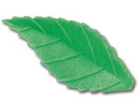 sachet de 500 décors en pain azyme,  feuilles de rose vert clair 38 mm
