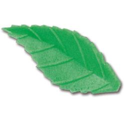 sachet de 500 décors en pain azyme,  feuilles de rose vert clair 38 mm
