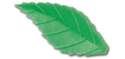 sachet de 500 décors en pain azyme,  feuilles de rose vert clair 38 mm