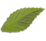 sachet de 500 décors en pain azyme,  feuilles de rose vert foncé 38 mm
