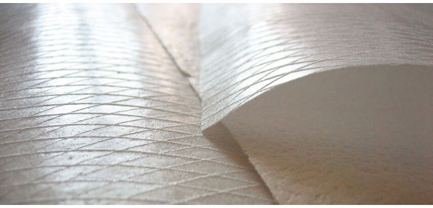 paquet de 50 feuilles de pain azyme décor losange pour calissons 320x230 mm