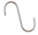 lot de 10 esses de boucherie inox 2 pointes 8 cm diamètre 4 mm