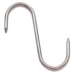 lot de 10 esses de boucherie inox 2 pointes 10 cm diamètre 4 mm