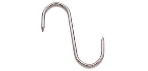 lot de 10 esses de boucherie inox 2 pointes 10 cm diamètre 4 mm