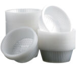 Boîte de 1000 (4 sachets de 250) caissettes en PS translucide pour baba modèle 1207 ø 9,3 hauteur 3,1 cm