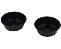 Boîte de 1000 (10 sachets de 100) caissettes en PS noir pour gâteaux modèle 1207 ø 9,3 cm hauteur 3,1 cm