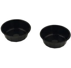 Boîte de 1000 (10 sachets de 100) caissettes en PS noir pour gâteaux modèle 1207 ø 9,3 cm hauteur 3,1 cm