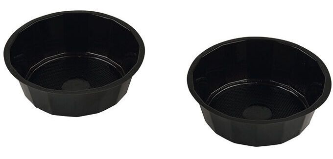 Boîte de 1000 (10 sachets de 100) caissettes en PS noir pour gâteaux modèle 1207 ø 9,3 cm hauteur 3,1 cm