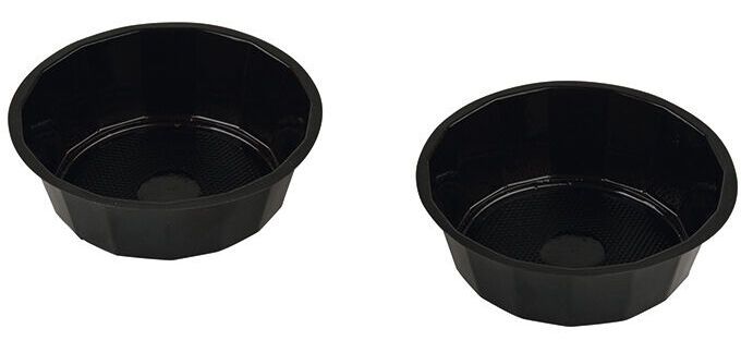 Boîte de 1000 (10 sachets de 100) caissettes en PS noir pour gâteaux modèle 1207 ø 9,3 cm hauteur 3,1 cm