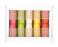 boîte de 250 caissettes de cuisson couleurs assorties, ø 46 h 30 mm 5 cl