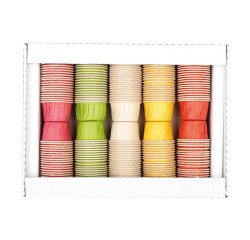 boîte de 250 caissettes de cuisson couleurs assorties, ø 46 h 30 mm 5 cl
