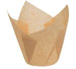 boîte de 200 caissettes de cuisson tulipcup en papier ingraissable écru ø 50 h 80 mm