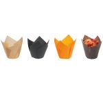 boîte de 200 caissettes de cuisson tulipcup en papier ingraissable brun ø 50 h 80 mm