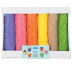 paquet de 300 (50 de chaque couleur) caissettes de cuisson tulipcup en papier ingraissable assorties violet/rose/jaune/rouge/orange/vert ø 35 h 60 mm