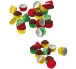 boîte de 1000 caissettes aluminium pour chocolats N3 ø 23 mm couleurs assorties