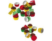boîte de 1000 caissettes aluminium pour chocolats N3 ø 23 mm couleurs assorties