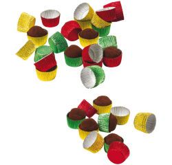 boîte de 1000 caissettes aluminium pour chocolats N3 ø 23 mm couleurs assorties