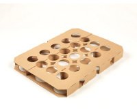 paquet de 5 plaques de calage à 20 empreintes pour cuisson des caissettes tulipcup tous modèles 395x295x35 mm