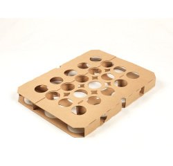 paquet de 5 plaques de calage à 20 empreintes pour cuisson des caissettes tulipcup tous modèles 395x295x35 mm