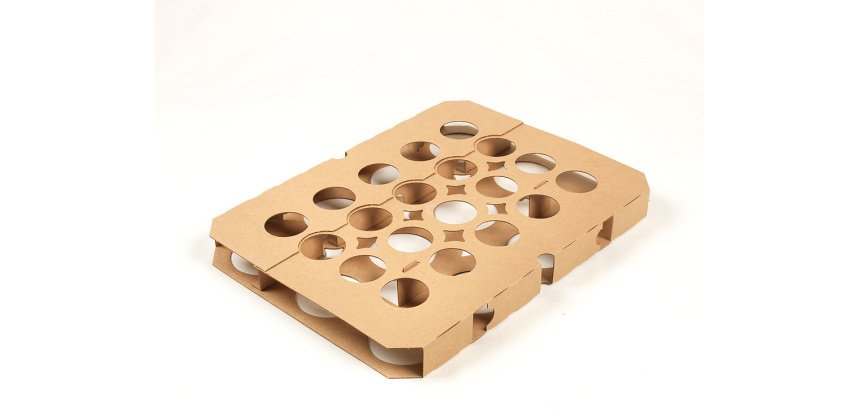 paquet de 5 plaques de calage à 20 empreintes pour cuisson des caissettes tulipcup tous modèles 395x295x35 mm