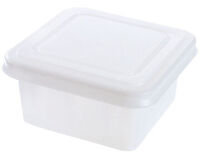carton de 25 moules à glace carrés avec couvercle étanche, en polystyrène translucide contenance 1 litre 129 H 84 mm