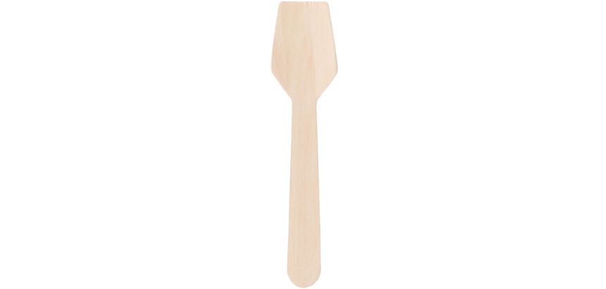sachet de 100 cuillères à glace en bois  94 mm