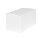 paquet de 25 boîtes isolantes à bûches et omelettes norvégiennes en PSE blanc 200x115x110 mm