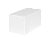 paquet de 25 boîtes isolantes à bûches et omelettes norvégiennes en PSE blanc 200x115x110 mm