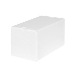 paquet de 25 boîtes isolantes à bûches et omelettes norvégiennes en PSE blanc 200x115x110 mm