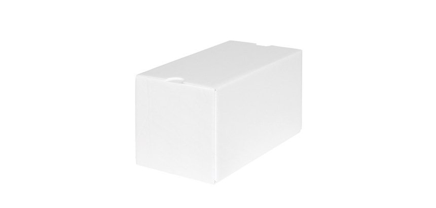 paquet de 25 boîtes isolantes à bûches et omelettes norvégiennes en PSE blanc 200x115x110 mm