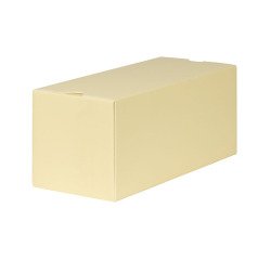 paquet de 25 boîtes isolantes à bûches et omelettes norvégiennes en PSE jaune 250x115x110 mm