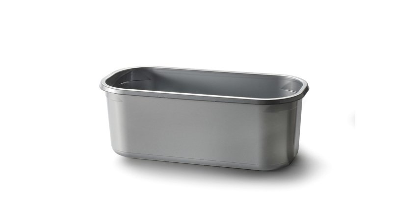 paquet de 25 bacs de stockage de glace sans couvercle, en polystyrène, contenance 5 litres 348x158x128 mm