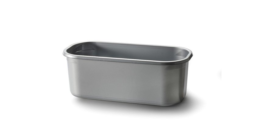 paquet de 25 bacs de stockage de glace sans couvercle, en polystyrène, contenance 5 litres 348x158x128 mm
