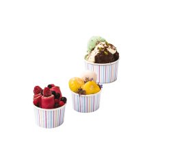 carton de 1000 (20 sachets de 50) pots à glace en carton arc-en-ciel ø 75 mm 9 cl