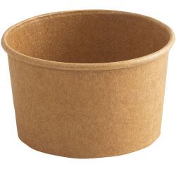 carton de 1000 (20 sachets de 50) pots à glace en carton couleur kraft ø 75 mm 9 cl