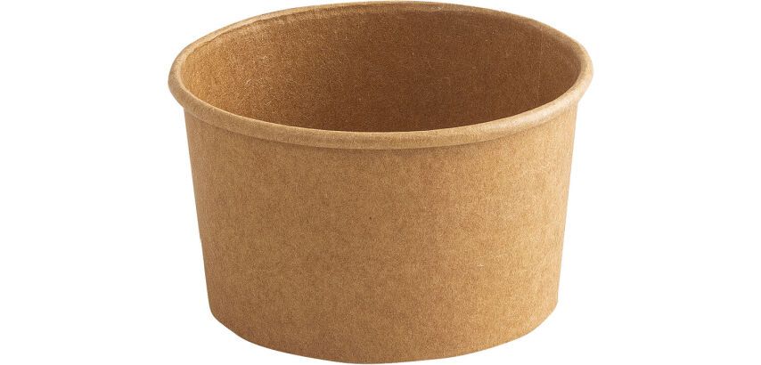 carton de 1000 (20 sachets de 50) pots à glace en carton couleur kraft ø 75 mm 9 cl