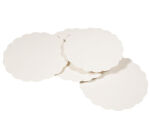 paquet de 250 ronds festonnés en carton blanc ø 270 mm