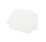 paquet de 250 carrés rainés pour pâtisseries en carton blanc avec bords repliables 210 mm