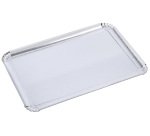 paquet de 25 plateaux en carton métallisé 1 face argent 42x32 cm