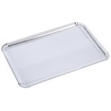 paquet de 25 plateaux en carton métallisé 1 face argent 42x32 cm