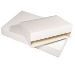 paquet de 25 boîtes traiteur en carton blanc 420x290x60 mm