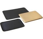Plateau traiteur carton métallisé double face, noir et or - Lot de 100
