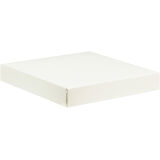 paquet de 50 boîtes à tarte en carton blanc h 50 mm 230x230 mm