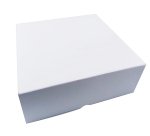 paquet de 50 boîtes à entremets en carton blanc h 80 mm 250x250 mm