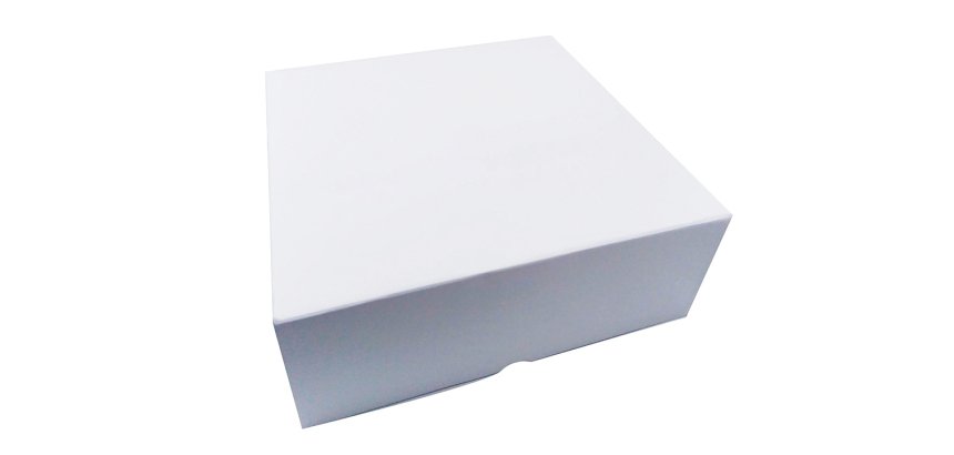 paquet de 50 boîtes à entremets en carton blanc h 80 mm 250x250 mm