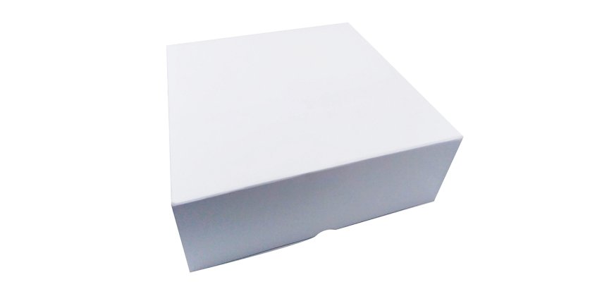 paquet de 50 boîtes à entremets en carton blanc h 80 mm 320x320 mm