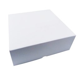 paquet de 25 boîtes à entremets en carton blanc h 80 mm 260x180 mm