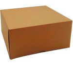 paquet de 50 boîtes à entremets en carton kraft brun h 80 mm 280x280 mm