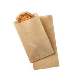 paquet de 1000 sachets à viennoiseries en papier kraft brun n° 6 170x350 mm