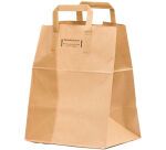 carton de 250 sacs cabas en papier kraft brun, "traiteur" 260 x 325 mm avec soufflets de 200 mm